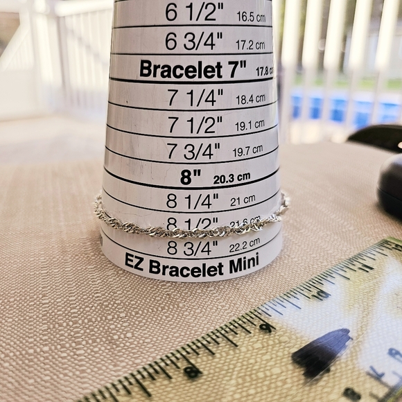 SET! Millefiori Glass Cubes Necklace, 925 SX Earrings & 925 Ankle Bracelet SET! - Picture 14 of 16